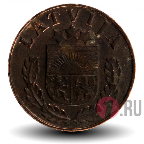 1 santims 1937 года - Латвия