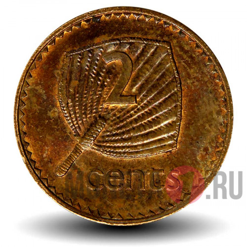 2 цента 1987 года - Фиджи - Елизавета II
