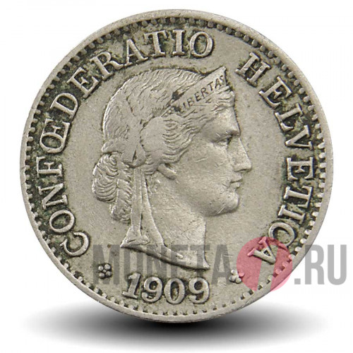 5 рапенов 1909 года - Швейцария
