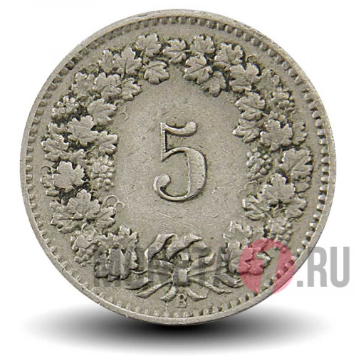 5 рапенов 1909 года - Швейцария