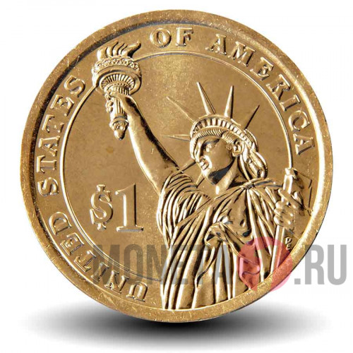 1 доллар 2015 года - 36-й президент США - Линдон Джонсон - P