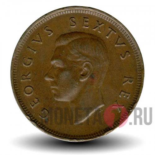 1 пенни - Южная Африка - 1951 - Парусник Дромедарис