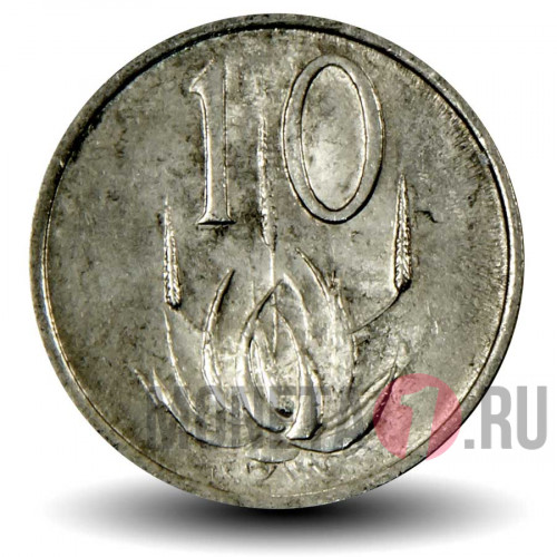 10 центов 1986 года - ЮАР - Алоэ