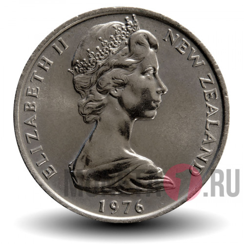 20 центов 1976 года - Новая Зеландия - Птица Киви
