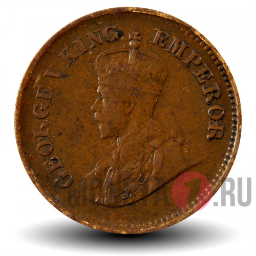 1/2 пайса 1913 года - Британская Индия - George V