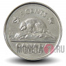 5 центов 2009 года - Канада - Бобр
