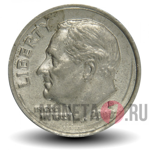 1 дайм 2000 года - США - Рузвельт - P