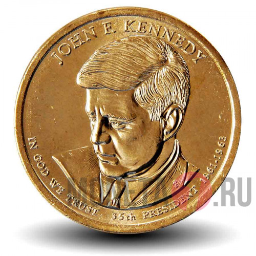 1 доллар 2015 года - 35-й президент США - Джон Кеннеди - D
