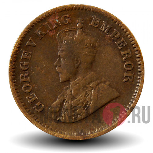 1/2 пайса 1927 года - Британская Индия - George V