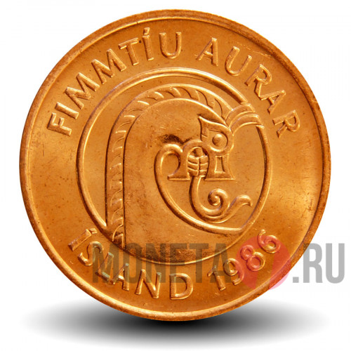 50 эйре 1986 года - Исландия - Креветка