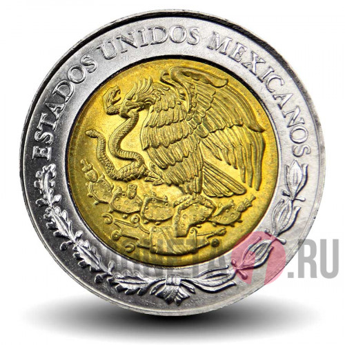 5 песо 2009 года - Андрес Молина Энрикес - Мексика (10)