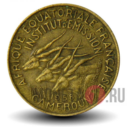 5 франков 1958 года - Камерун