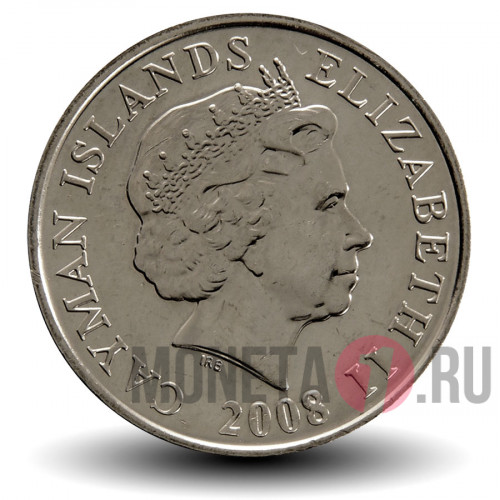 10 центов 2008 года - Каймановы Острова - Зеленая черепаха