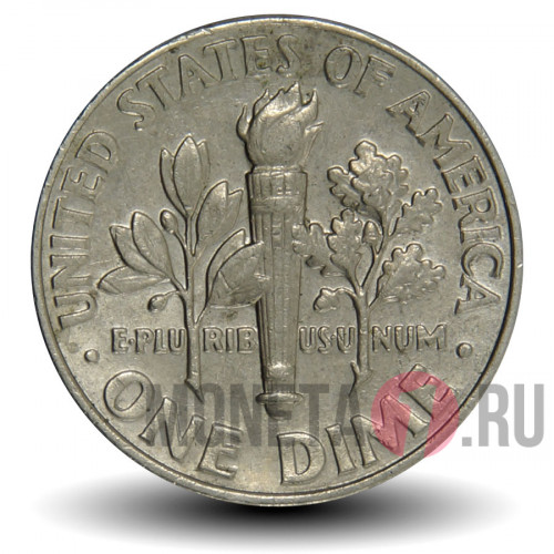 1 дайм 2000 года - США - Рузвельт - D