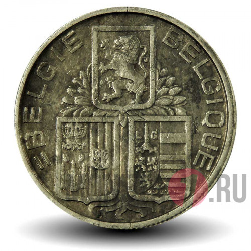 5 франков 1939 год - Бельгия - BELGIE-BELGIQUE