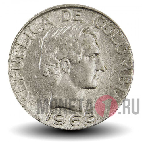 20 сентаво 1968 года - Колумбия
