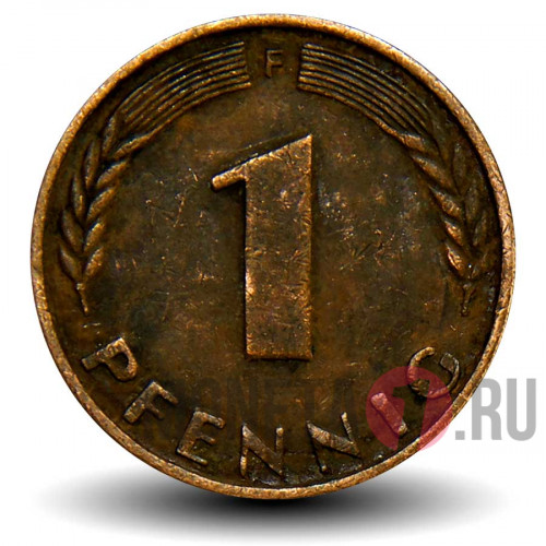 1 пфенниг 1948 года - ФРГ - F