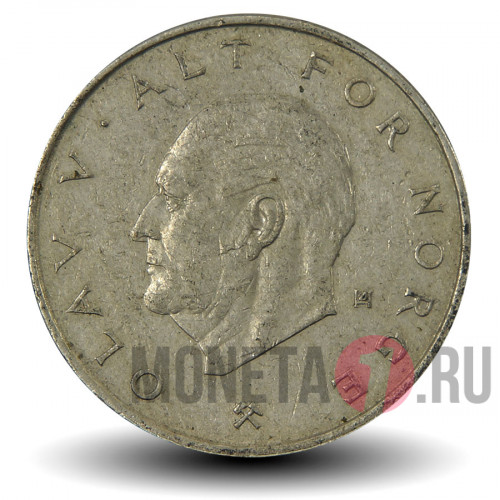 1 крона 1974 года - Норвегия - Олав V