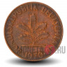 2 пфеннига 1970 года - ФРГ - Дуб - F