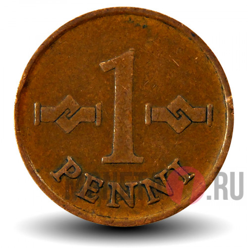 1 пенни 1968 года - Финляндия