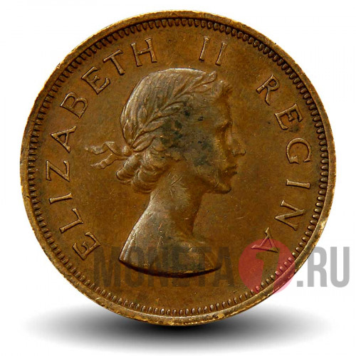 1 пенни 1958 года - Южная Африка - Корабль