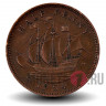 1/2 пенни 1954 года - Великобритания - Корабль "Золотая лань"