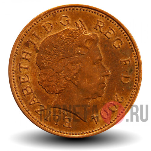 2 пенса 2004 года - Великобритания - Елизавета II