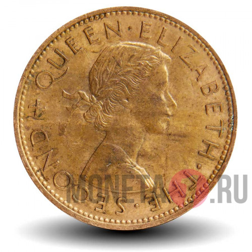1 пенни 1958 года - Новая Зеландия - Новозеландский туи