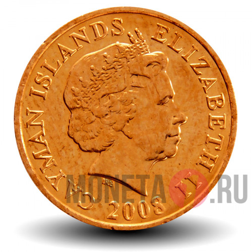 1 цент 2008 года - Каймановы Острова - Дрозд