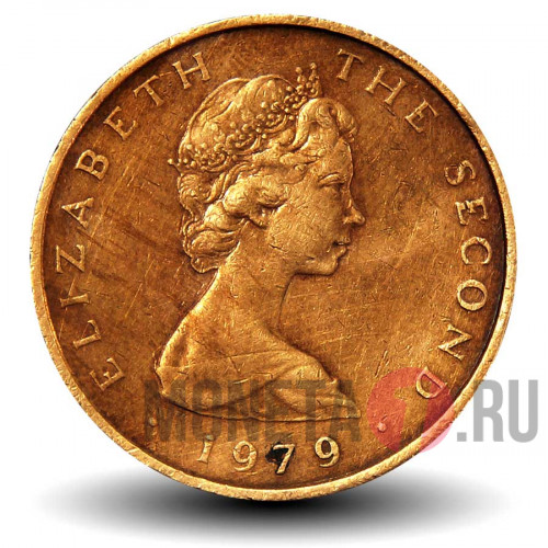 2 пенса 1979 года - Остров Мэн - Буревестник (без отметки двора)