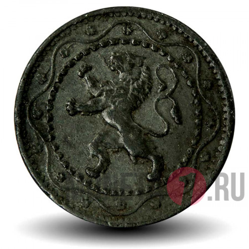 5 сантимов 1916 года - Бельгия - Оккупация WWI