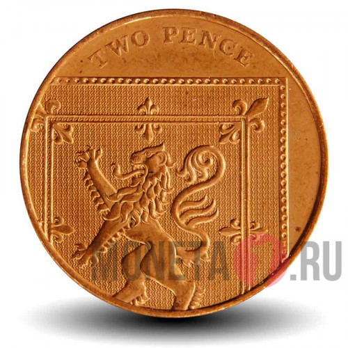 2 пенса 2008 года - Великобритания - Елизавета II