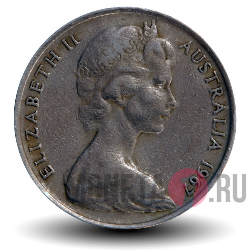 10 центов 1967 года - Лирохвост - Австралия