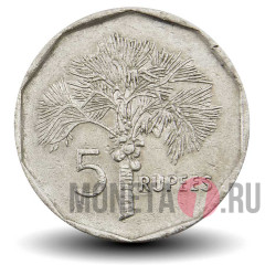 5 рупий 1997 года - Сейшельские Острова - Пальма