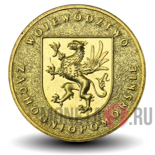 2 злотых 2005 года - Заподнопоморское воеводство - Польша