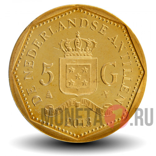 5 гульденов 2013 года - Отречение королевы Беатрикс