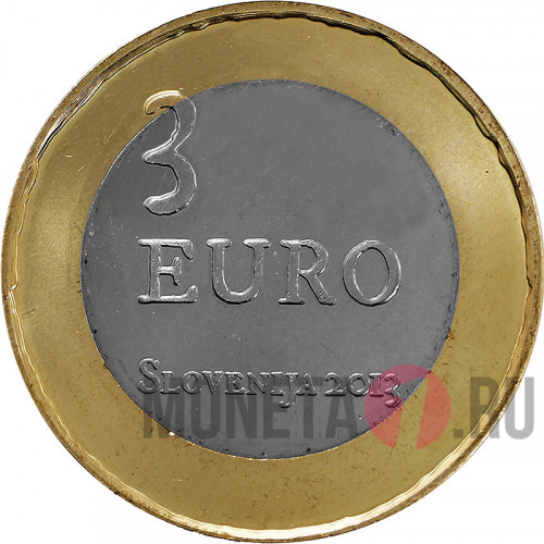 3 евро 2013 год - Словенское восстание против турков
