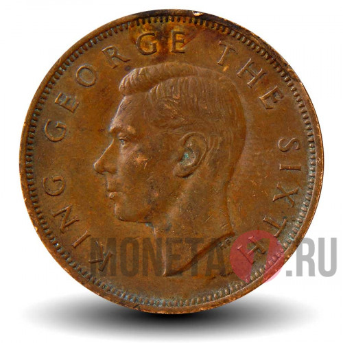 1 пенни 1950 года - Новая Зеландия - Новозеландский туи
