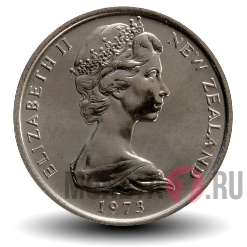 5 центов 1973 года - Новая Зеландия - Ящерица Гаттерия