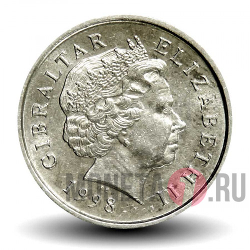 5 пенсов 1998 года - Гибралтар - Обезьяна