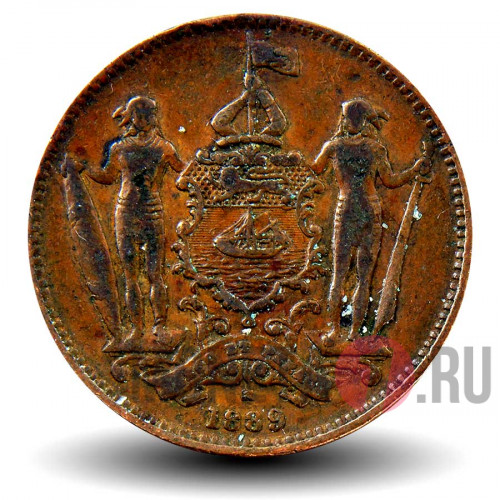 1 цент 1889 года - Северное Борнео - Британский протекторат