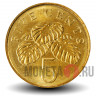 5 центов 2007 года - Сингапур - Гибискус