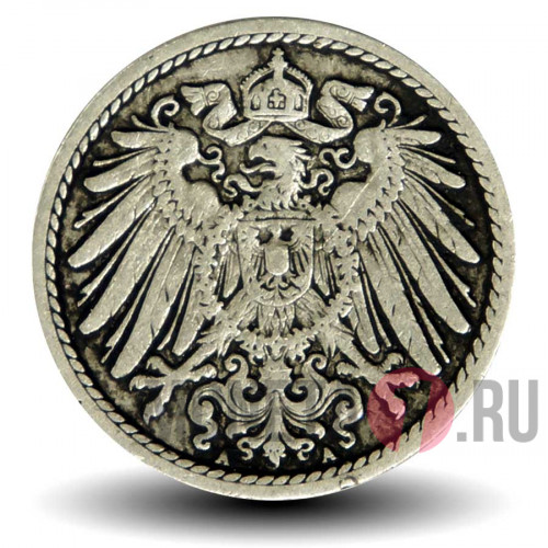 5 пфеннигов 1897 года - Германская Империя - Вильгельм II - A