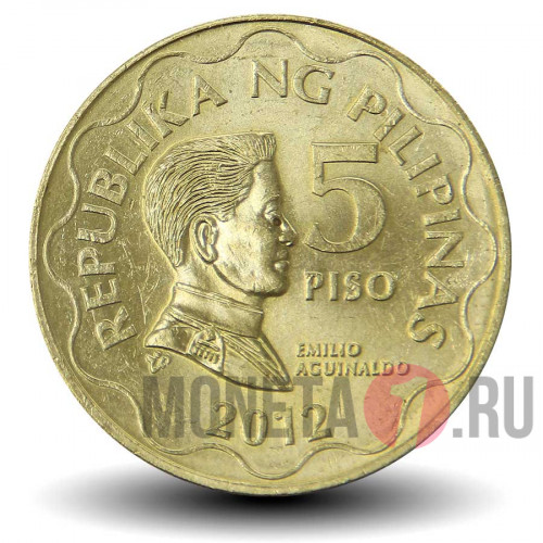 5 песо 2012 года - Филиппины - UNC