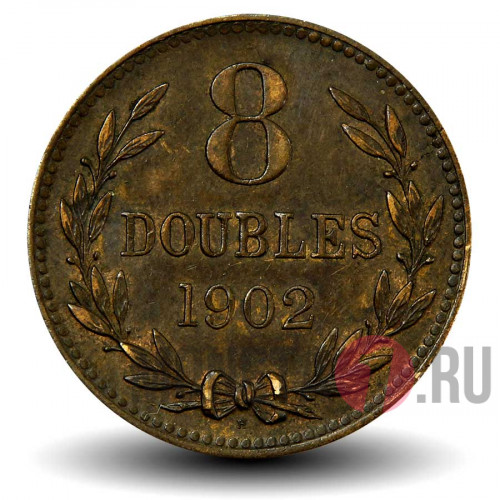8 дублей 1902 года - Остров Гернси