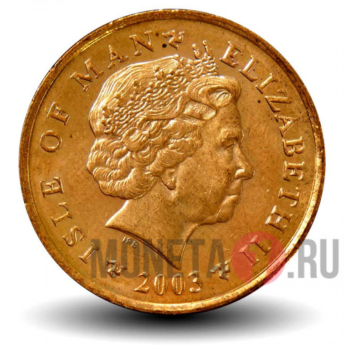 2 пенса 2003 года - Остров Мэн - Рыболовное судно