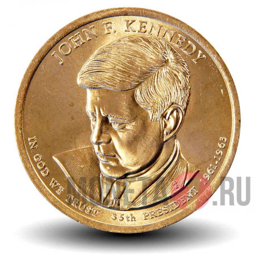 1 доллар 2015 года - 35-й президент США - Джон Кеннеди - P