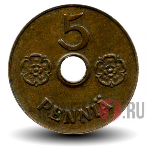 5 пенни 1941 года - Финляндия