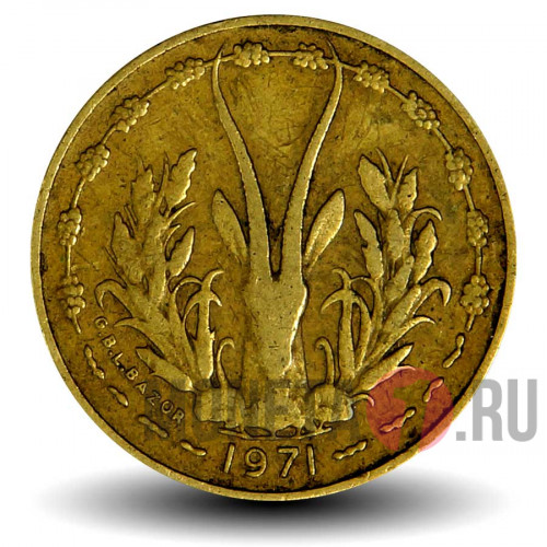 5 франков КФА BCEAO 1971 года - Западно-Африканские штаты