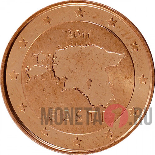 1 Euro Cent 2011 год - Эстония